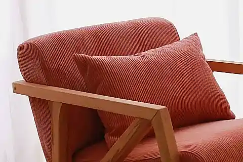 NİNİ SALLANAN KOLTUK, KADİFE, NAR ÇİÇEĞİ, AHŞAP AHYAK