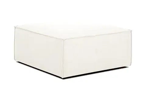 FRİD KETEN PUF MODÜL, KIRIK BEYAZ