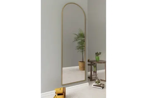 MARSAH HOME METAL ÇERÇEVELİ AYAKSIZ BOY AYNASI, GOLD