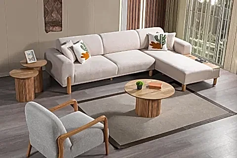 BOHEM MODA KÖŞE KOLTUK, KREM, SAĞ KÖŞE