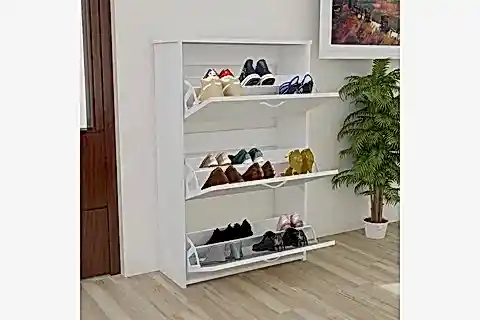 TRIPLEX DÜŞER KAPAK AYAKKABILIK, BEYAZ