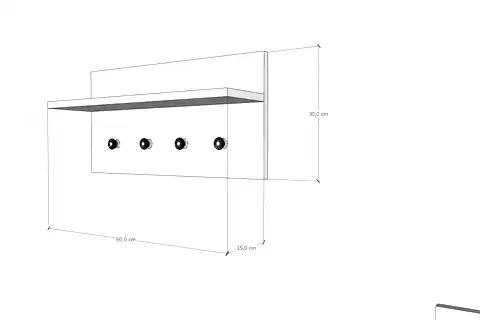 BULUT DUVAR ASKISI, RAFLI, 5 KANCALI
