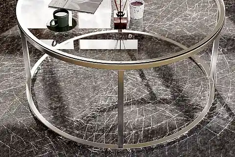 POTRİCA YUVARLAK ORTA SEHPA, GÜMÜŞ