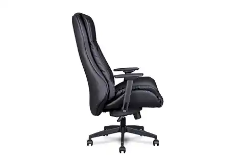 MOLLİS HAREKETLİ KOLÇAKLI SUNİ DERİ YÖNETİCİ KOLTUĞU SİYAH