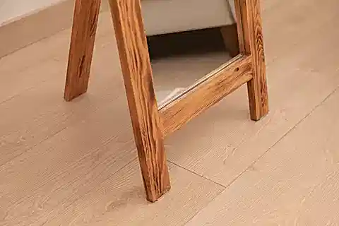 DFN WOOD DOĞAL AHŞAP DEKORATİF AYAKLI BOY AYNASI, 140X40