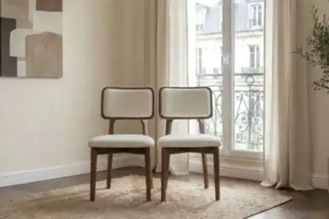 MİRLA HAZERAN DETAYLI DÖŞEMELİ KAYIN SANDALYE, CEVİZ