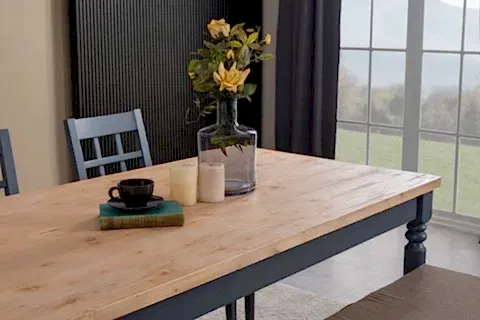 KOSOVA AHŞAP MASA VE BENCH TAKIMI, 120X80