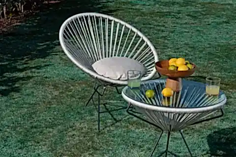 CORTO İP ÖRGÜ ÇAY SETİ, KREM