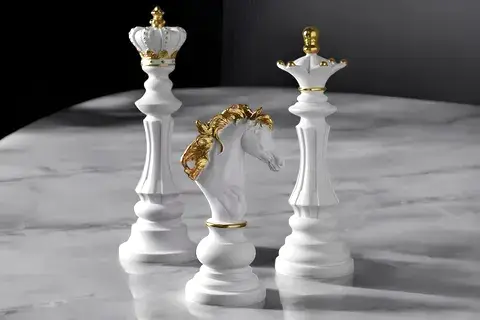 SATRANÇ BİBLO SETİ BEYAZ
