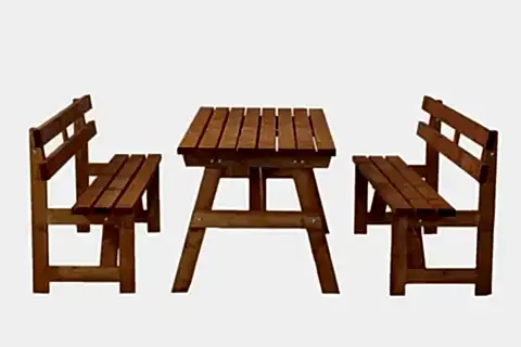 MSM BANKLI PİKNİK MASASI, 6 KİŞİLİK