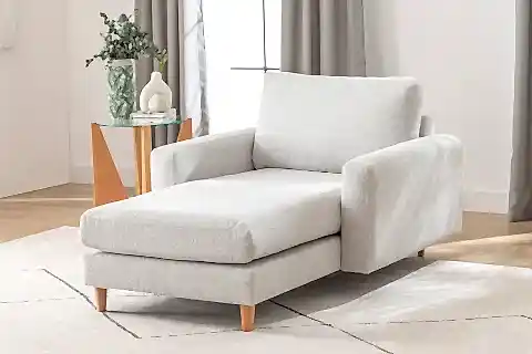 MERLİN DAYBED, İNCE KOL, NATUREL, RECYCLED, AÇIK GRİ