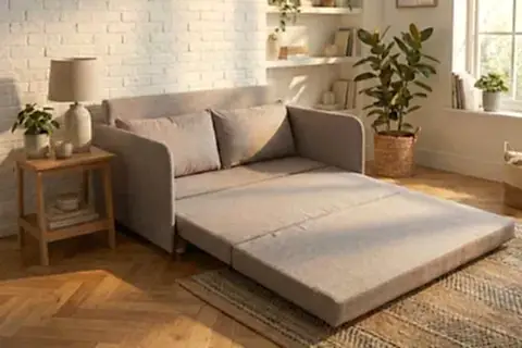 DORMA İKİLİ YATAKLI KANEPE, KUM BEJİ