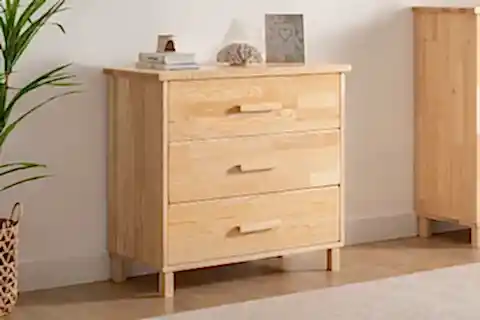 RANCH AHŞAP ŞİFONYER, 3 ÇEKMECELİ