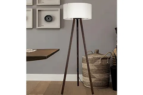 SİMPLE AHŞAP LAMBADER, KREM KAHVE