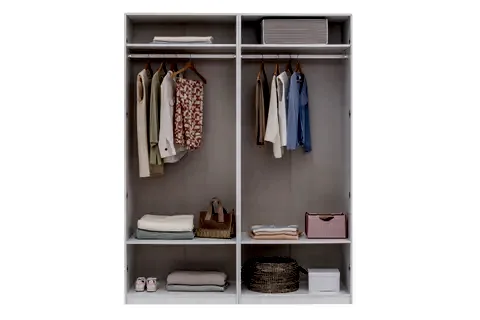 LUNA NOX, PANDİA YATAK ODASI TAKIMI, BEYAZ, 4 KAPAKLI