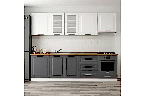 270 CM MEBRAN C MUTFAK DOLABI BEYAZ ANTRASİT 270 MCBA1