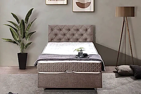 DOLCE BAZA BAŞLIK LETTO YATAK SETİ, KAHVERENGİ, 100X200