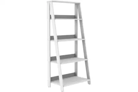 DFN WOOD MERDİVEN KİTAPLIK, 4 KATLI, BEYAZ