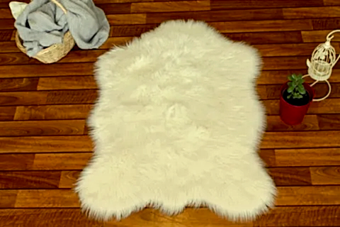 TAPPETO KUZU POSTU, KREM, 70X100