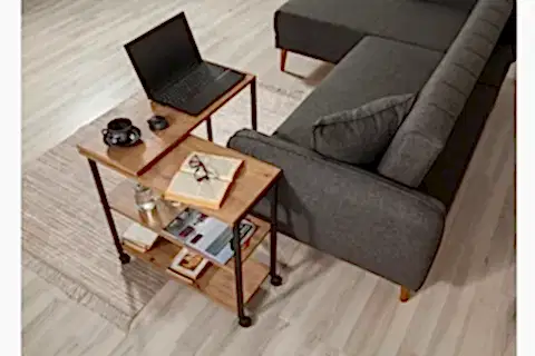 MELİN 360 DERECE DÖNEBİLEN YAN SEHPA