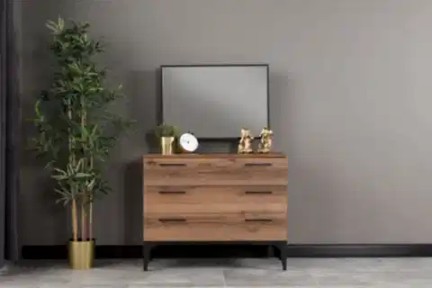 LUPO ŞİFONYER VE AYNA, 3 ÇEKMECELİ