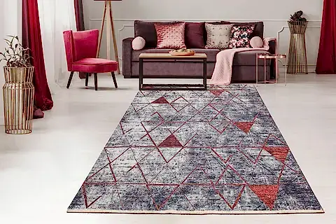 ANGORAHOME VEGA DEKORATİF KİLİM 4038, DİKDÖRTGEN, 100X200