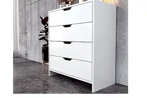 EFES ŞİFONYER, 4 ÇEKMECELİ, BEYAZ