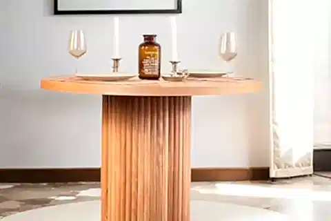 HAVEN AHŞAP NATURAL MASA SANDALYE TAKIMI, 100X100