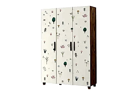 LEVA JUNGLE GARDIROP, ATLANTİK BEYAZ, 3 KAPAKLI