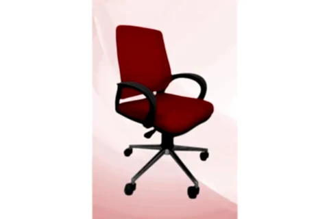 ZİENA OFİS ÇALIŞMA SANDALYESİ TEKERLEKLİ, KIRMIZI