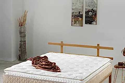 ULTRA ORT. PEDLİ PAKET YAY TAVŞAN TÜYÜ KUMAŞ YATAK 90X190