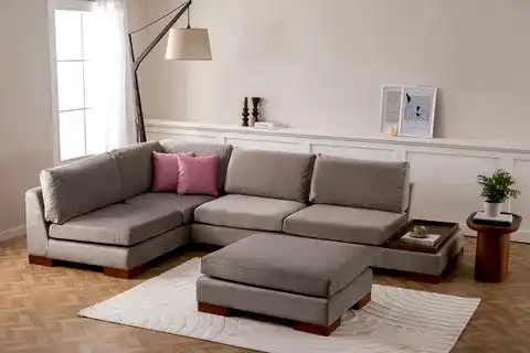 TULİP KÖŞE KOLTUK, AÇIK GRİ