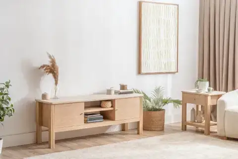 HAVEN TV SEHPASI, MEŞE TRAVERTEN, 140 CM