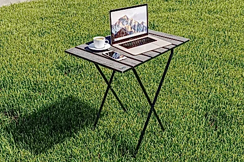 BİNO KATLANIR YÜKSEKLİK AYARLI KAMP PİKNİK MASASI, FÜME