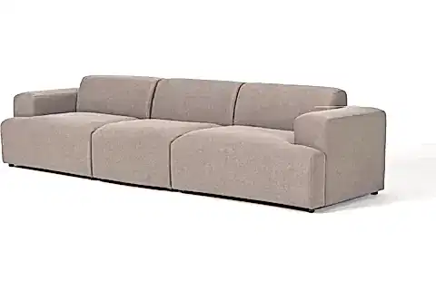 ELSA ÜÇLÜ KETEN KOLTUK, KAHVERENGİ