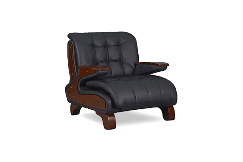 COUPE KUŞ TÜYÜ SÜNGER PEDLİ TEKLİ KANEPE, SİYAH