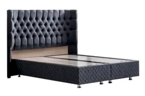 NAPOLİ BAZA VE BAŞLIK SETİ, ANTRASİT GRİ, 90X200