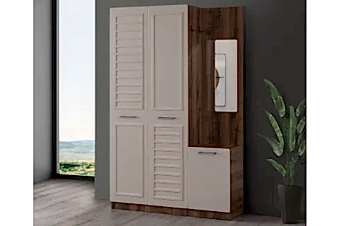 POLO ASKILIKLI AYNALI PORTMANTO VESTİYER