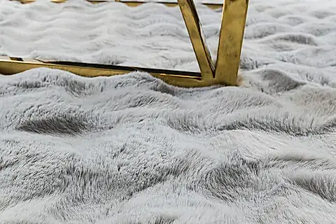 REX TAVŞANI BUBBLE POST HALI, GRİ, 60X100