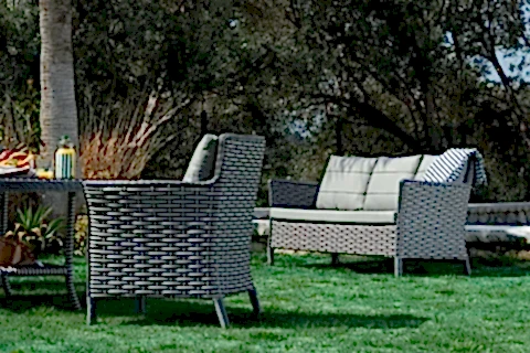LENTA RATTAN BAHÇE MOBİLYASI, GRİ, 3+1+1