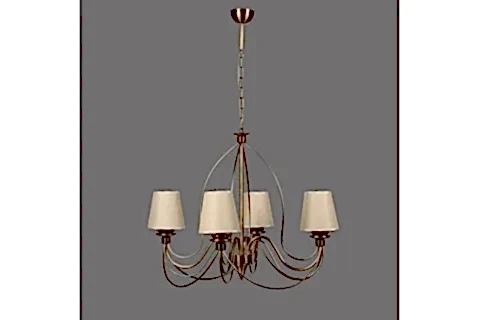 LUMEXX BERFİN DÖRTLÜ ESKİTME HASIR ABAJURLU SARKIT