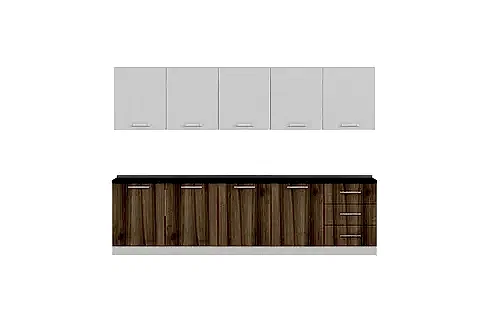 MİNAR BADE 300 CM MUTFAK DOLABI BEYAZ DORE 300-D3