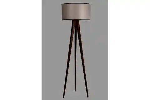 LUMEXX TRİPOD SİLİNDİR LAMBADER, CEVİZ AYAK, 82 ABAJURLU