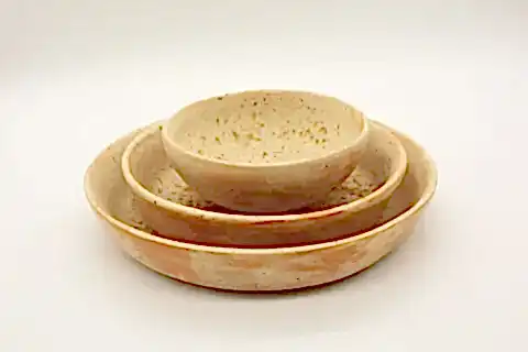 OVAL YEMEK TABAĞI SETİ, ÜÇLÜ, TERRA