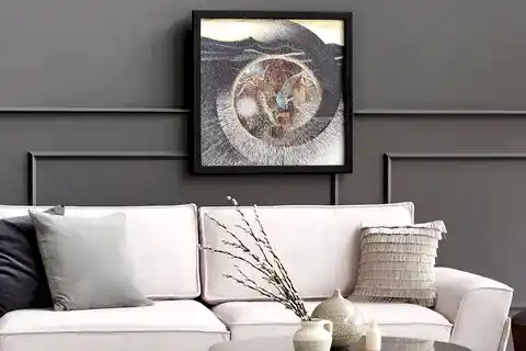 AURORA AHŞAP YAĞLI BOYA DOKULU TABLO