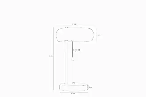 SMİTH MASA LAMBASI, SİYAH KIRMIZI BAŞLIKLI