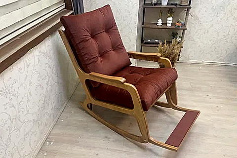 KONTES SALLANAN SANDALYE, KİREMİT, NATUREL AYAK