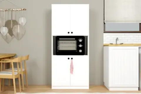 LUCAS ÇOK AMAÇLI DOLAP, BEYAZ, 4 KAPAKLI