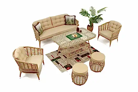 İRİS BAHÇE OTURMA GRUBU, KREM