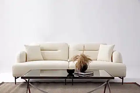 ELLAS ÜÇLÜ KANEPE, KREM